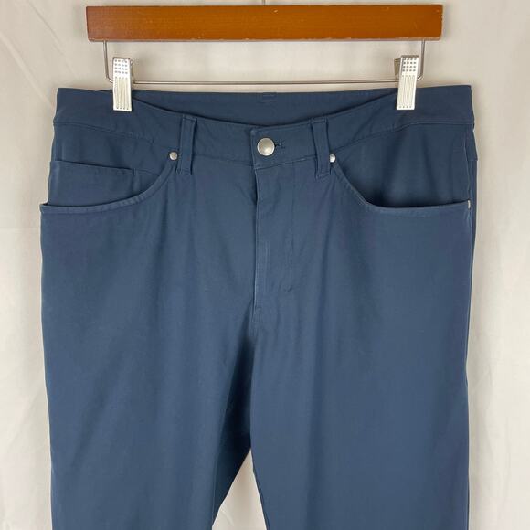 Lululemon ABC Pant Classic Warpstreme Navy Blue 33" Inseam Size 32 *SEE DETAILS* - Picture 2 of 7